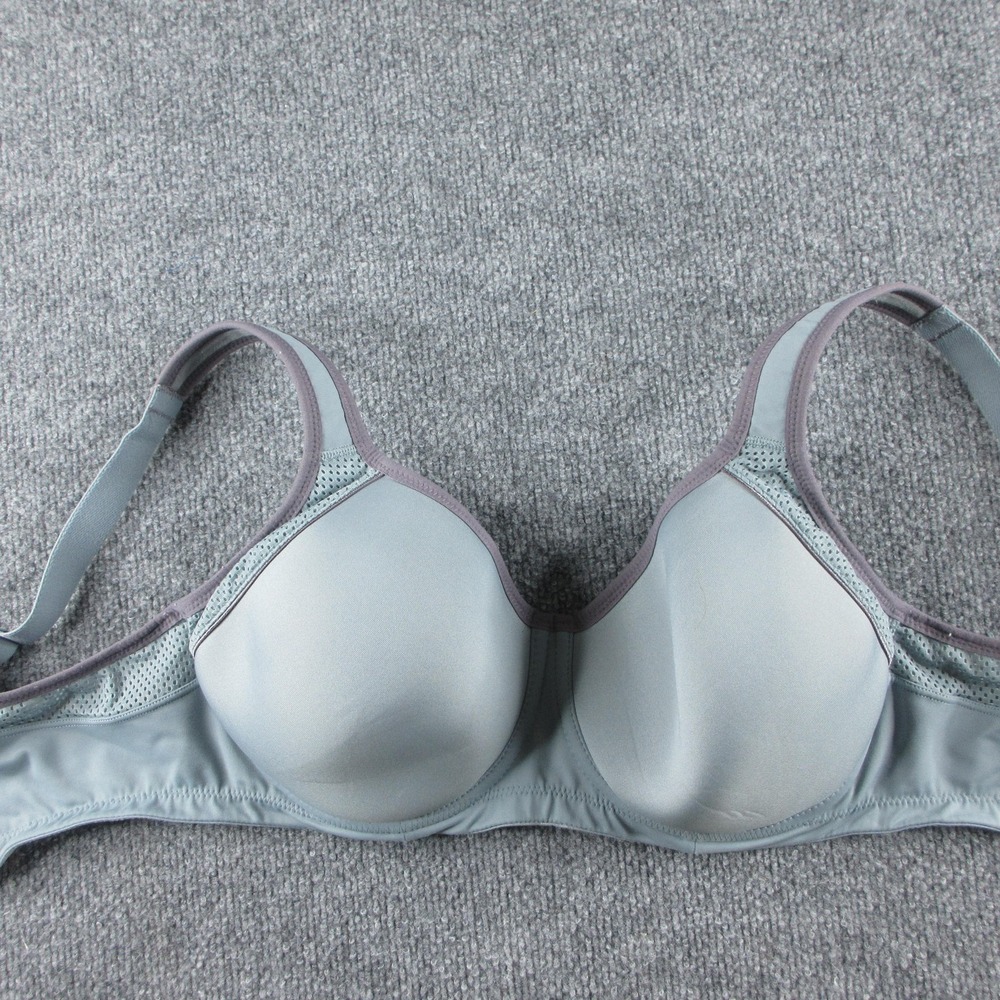 Wacoal T-Shirt Bra Womens 34DDD Blue Padded Underwire Removable Pads Microfiber